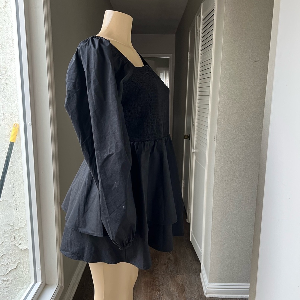 Express Black Long Sleeve Dress - Picture 2 of 7